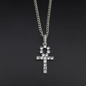 100 Languages Projection I Love You Cross Ankh Pendant
