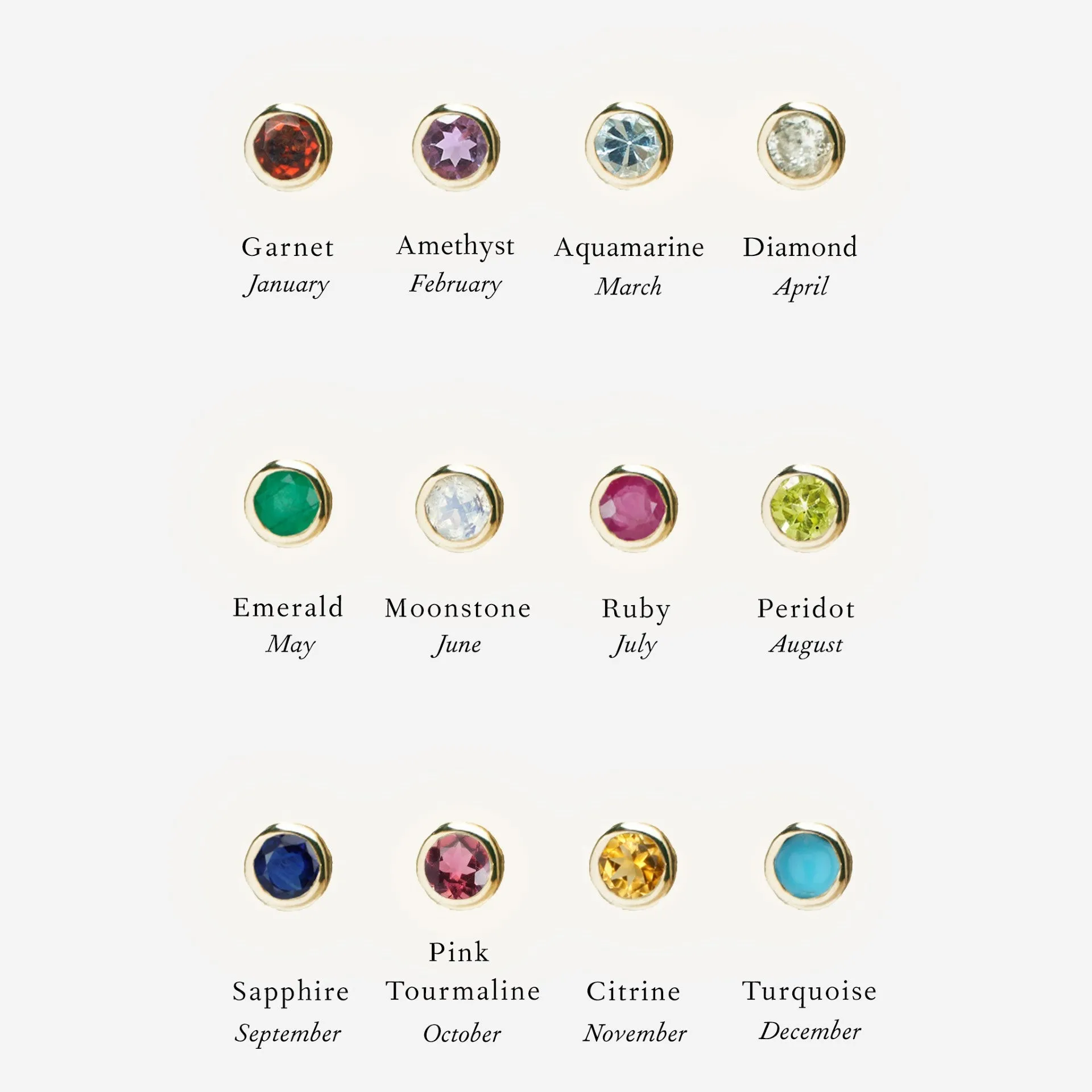10K Gold "1960s Calendar" Double Sided Customizable Pendant