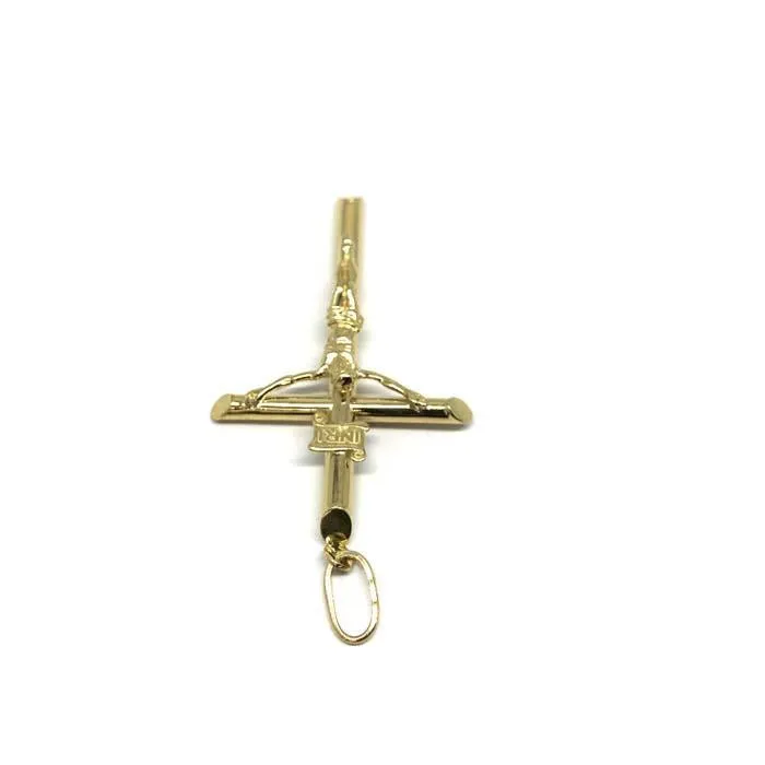 10K Yellow Gold Cross Men's Pendant XL GCP-050