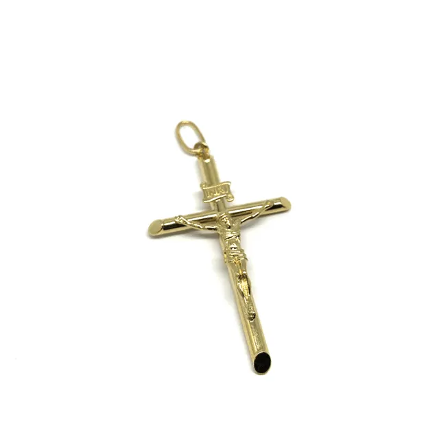 10K Yellow Gold Cross Men's Pendant XL GCP-050