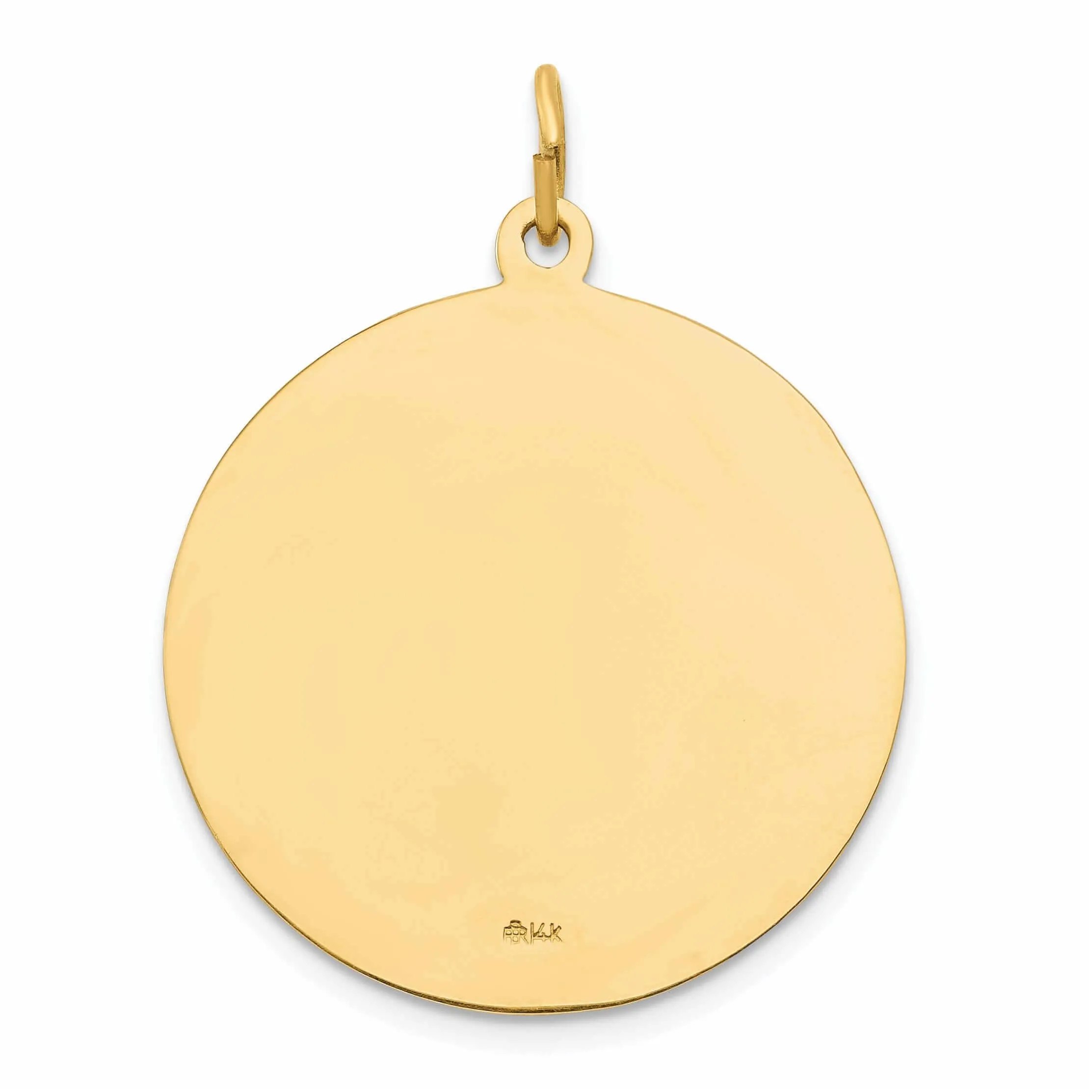 14 Yellow Gold Sacred Heart Jesus Medal Pendant