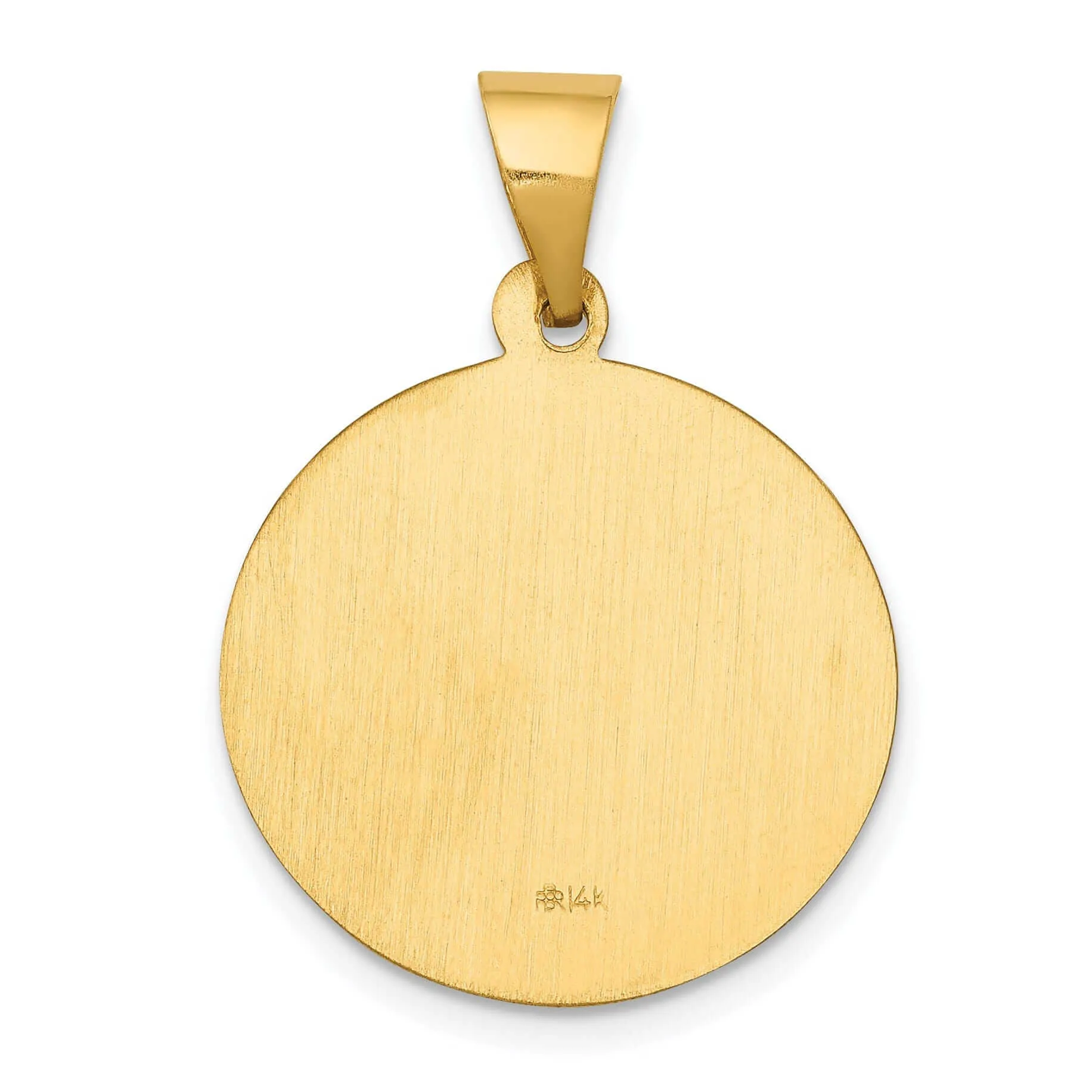 14 Yellow Gold Saint John Baptist Medal Pendant