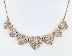 14k Diamond Heart Necklace