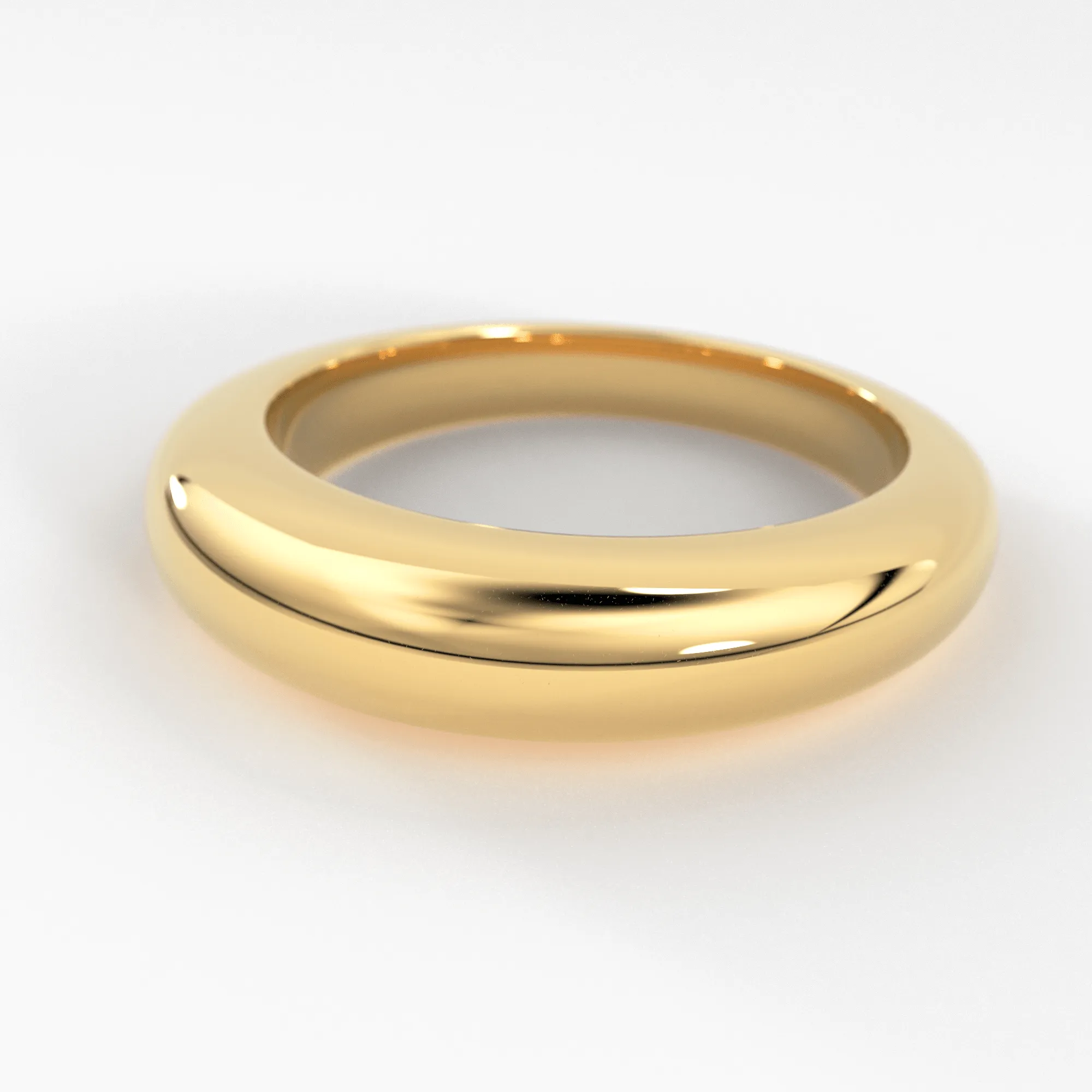 14k Gold Dome Ring / Dome Ring Gold / Statement Ring / Crescent Dome Ring / Chunky Ring / Minimal / Statement Ring / Classic Bold Ring