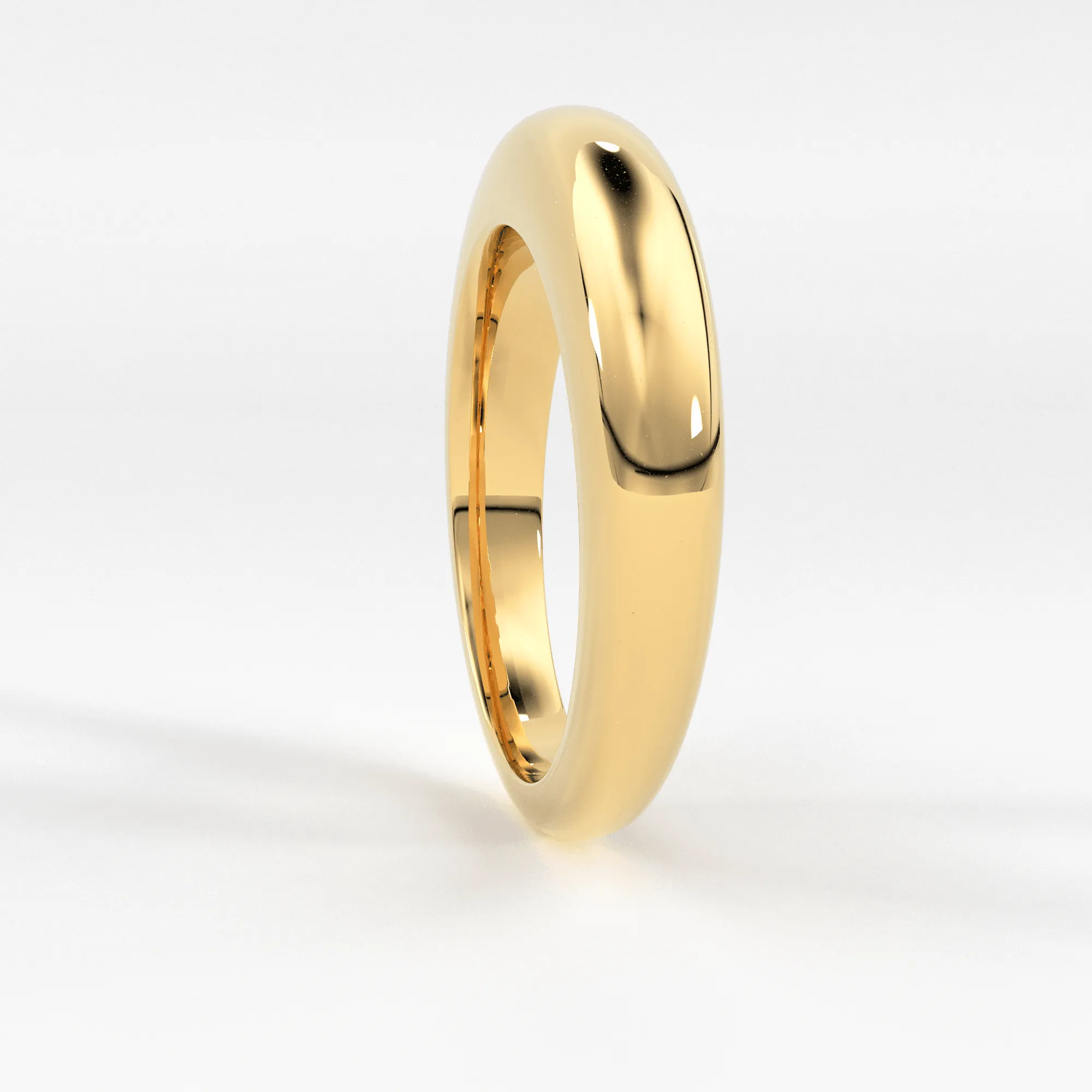 14k Gold Dome Ring / Dome Ring Gold / Statement Ring / Crescent Dome Ring / Chunky Ring / Minimal / Statement Ring / Classic Bold Ring