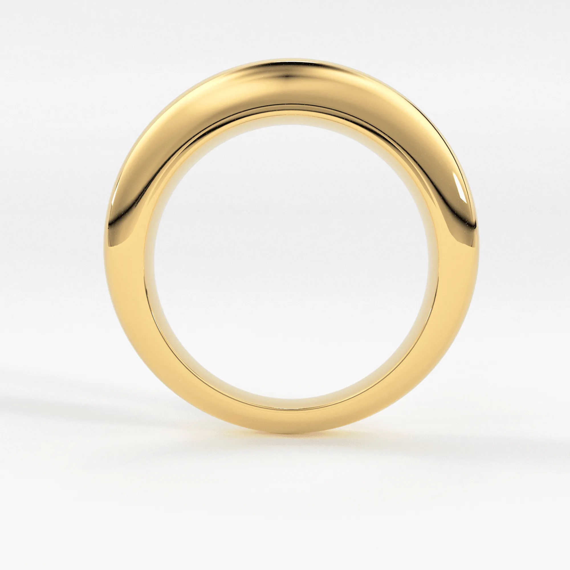 14k Gold Dome Ring / Dome Ring Gold / Statement Ring / Crescent Dome Ring / Chunky Ring / Minimal / Statement Ring / Classic Bold Ring