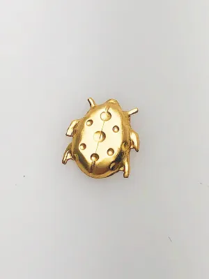 14K Gold Fill Ladybug Charm, 8.8x9.7mm, Made in USA - 52