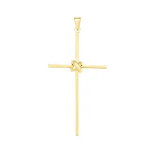 14K Gold Large Thin Cross