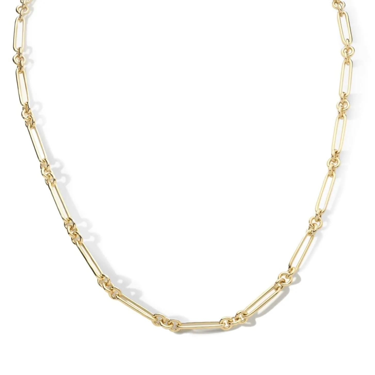 14K Gold "Esme " Paperclip Chain Necklace - 18"