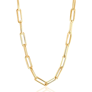 14K Grand Paper Clip Chain