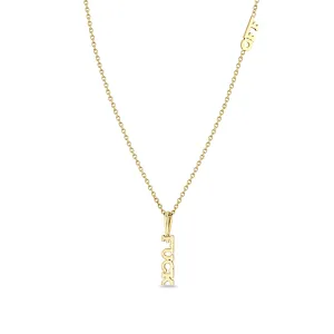 14k Itty Bitty FUCK Necklace with Itty Bitty OFF