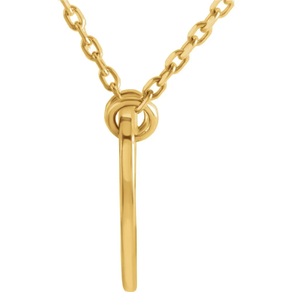 14k Rose Gold Double Heart Engravable 17" Necklace