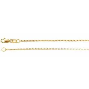 14K Yellow 1 mm Box 16" Chain