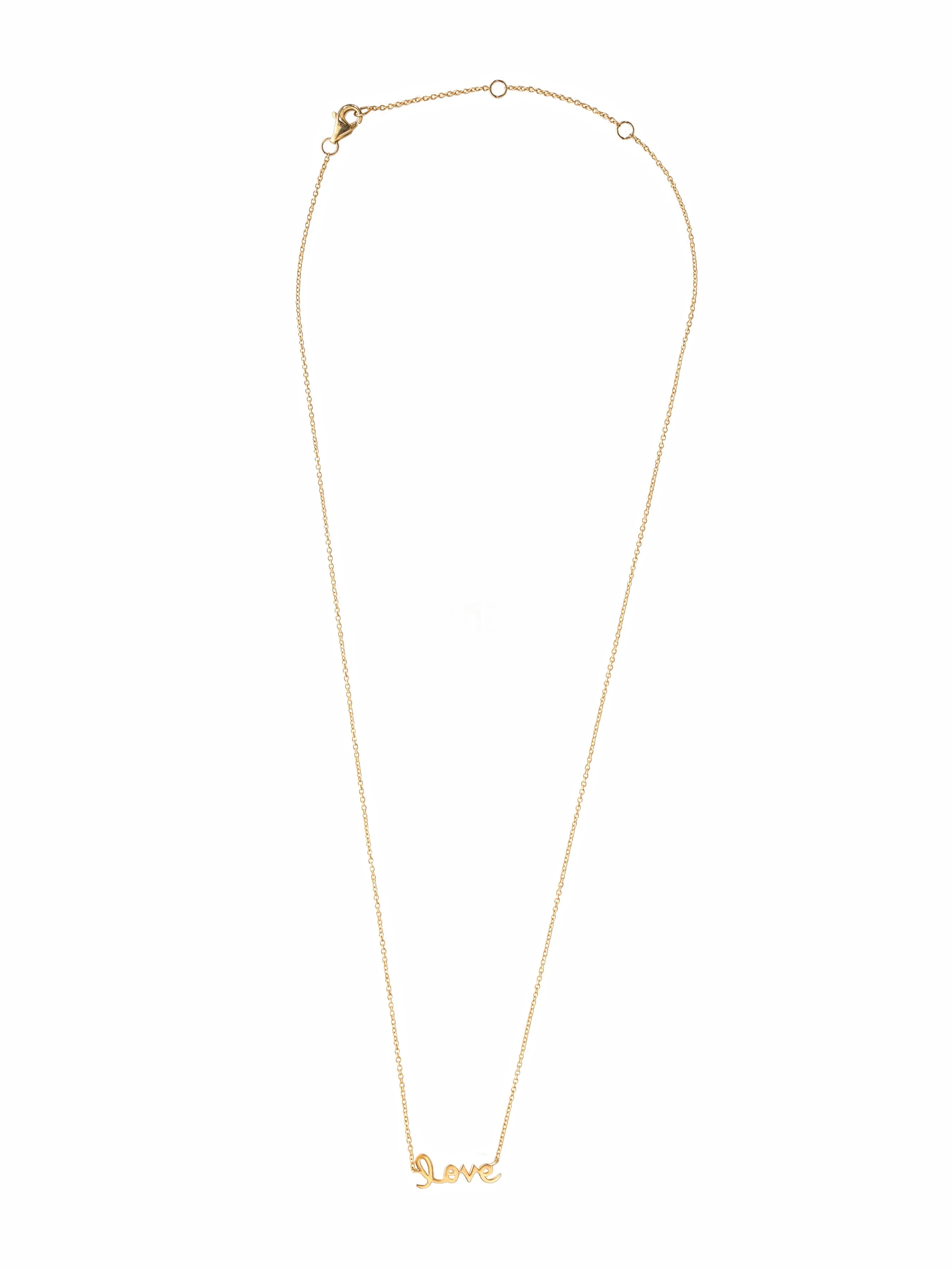 14k Yellow Gold Love Necklace
