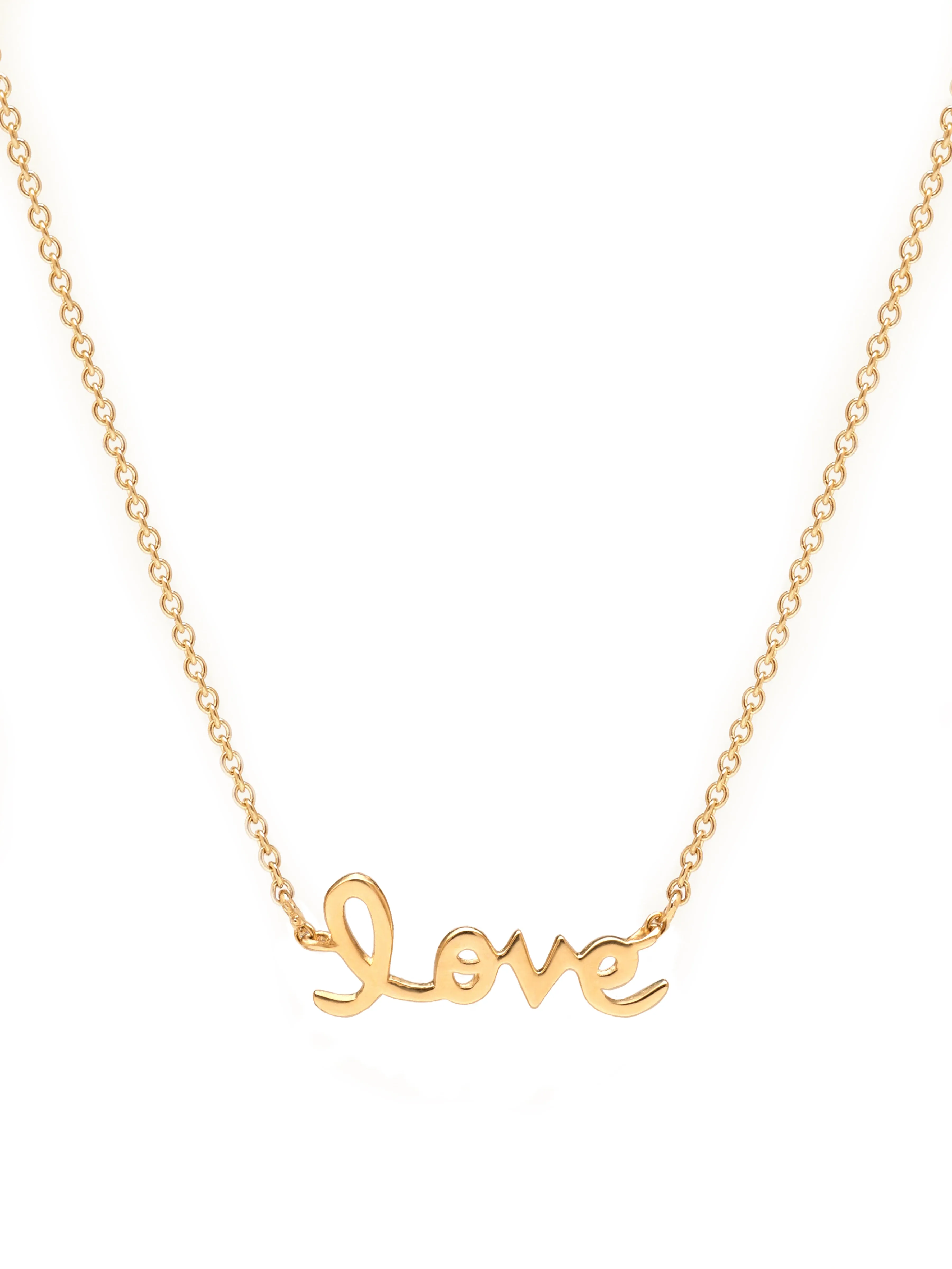 14k Yellow Gold Love Necklace