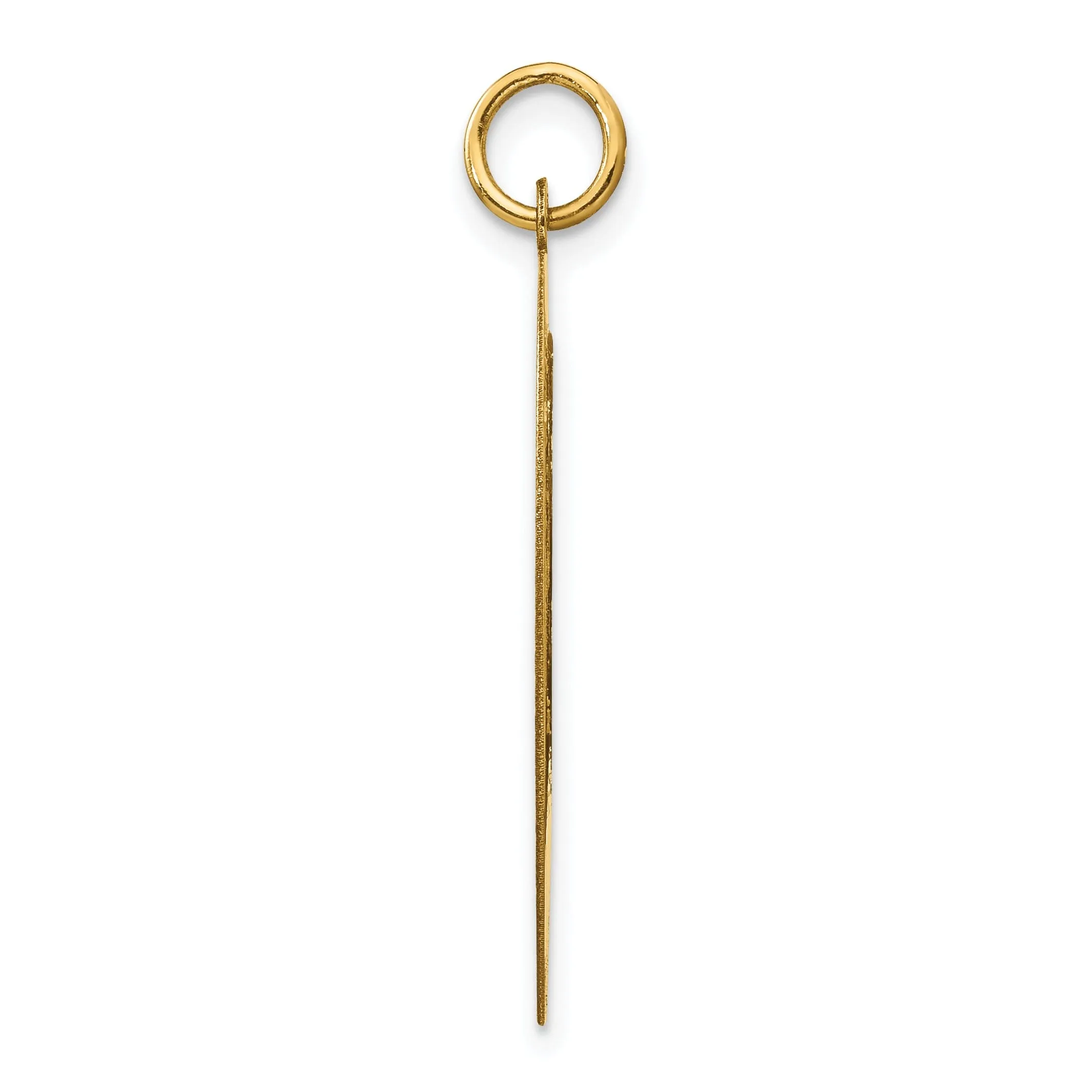 14k Yellow Gold Mizpah Break Apart Heart Pendant