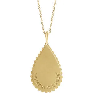 14K Yellow Trust in The Lord 16" Necklace