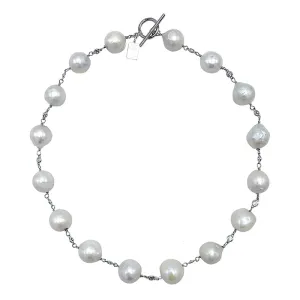 150-01-S-SHORT | ALEXANDRA SHORT NECKLACE IN SILVER 18"