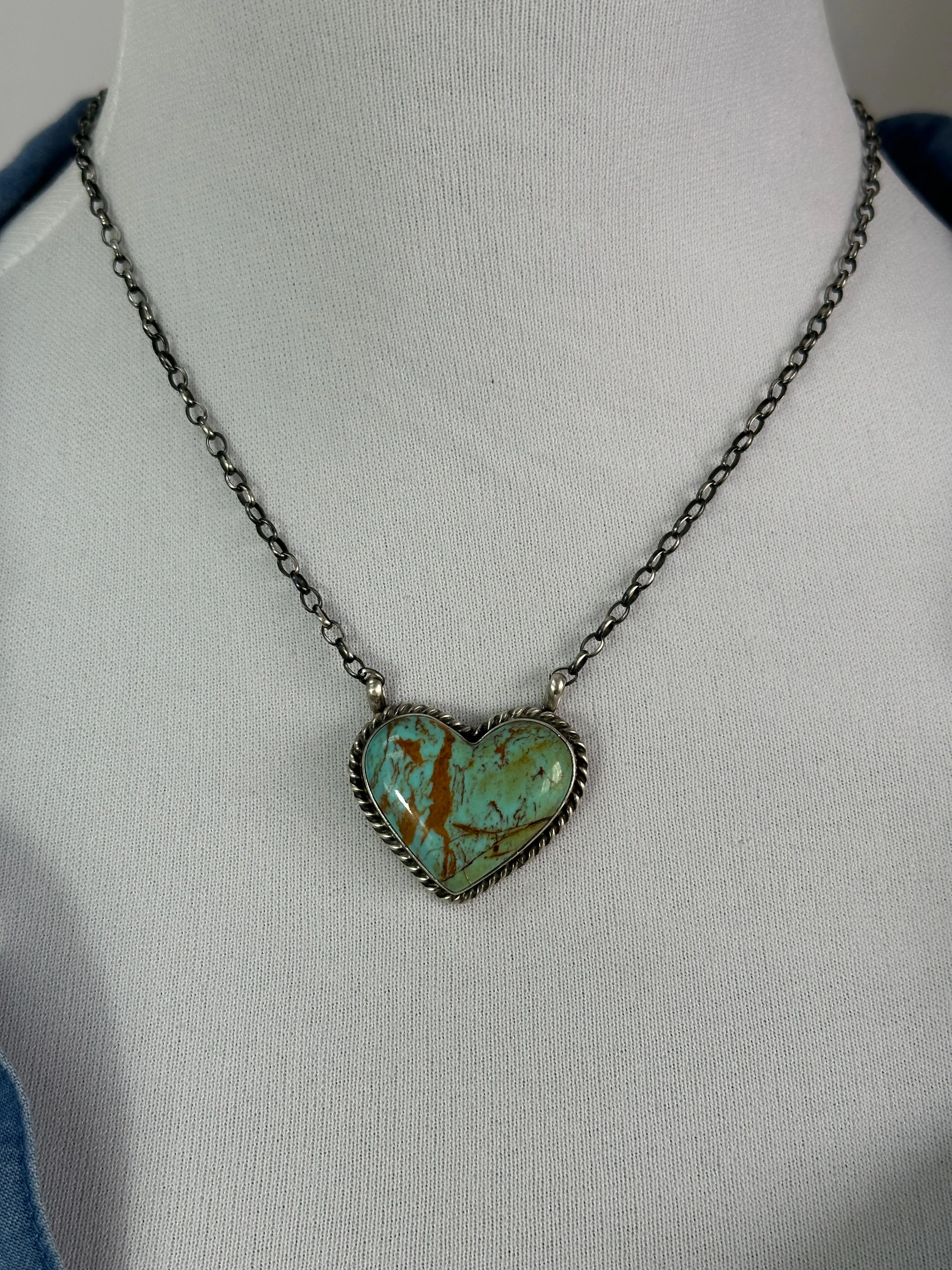 16" Kingman Heart Necklace