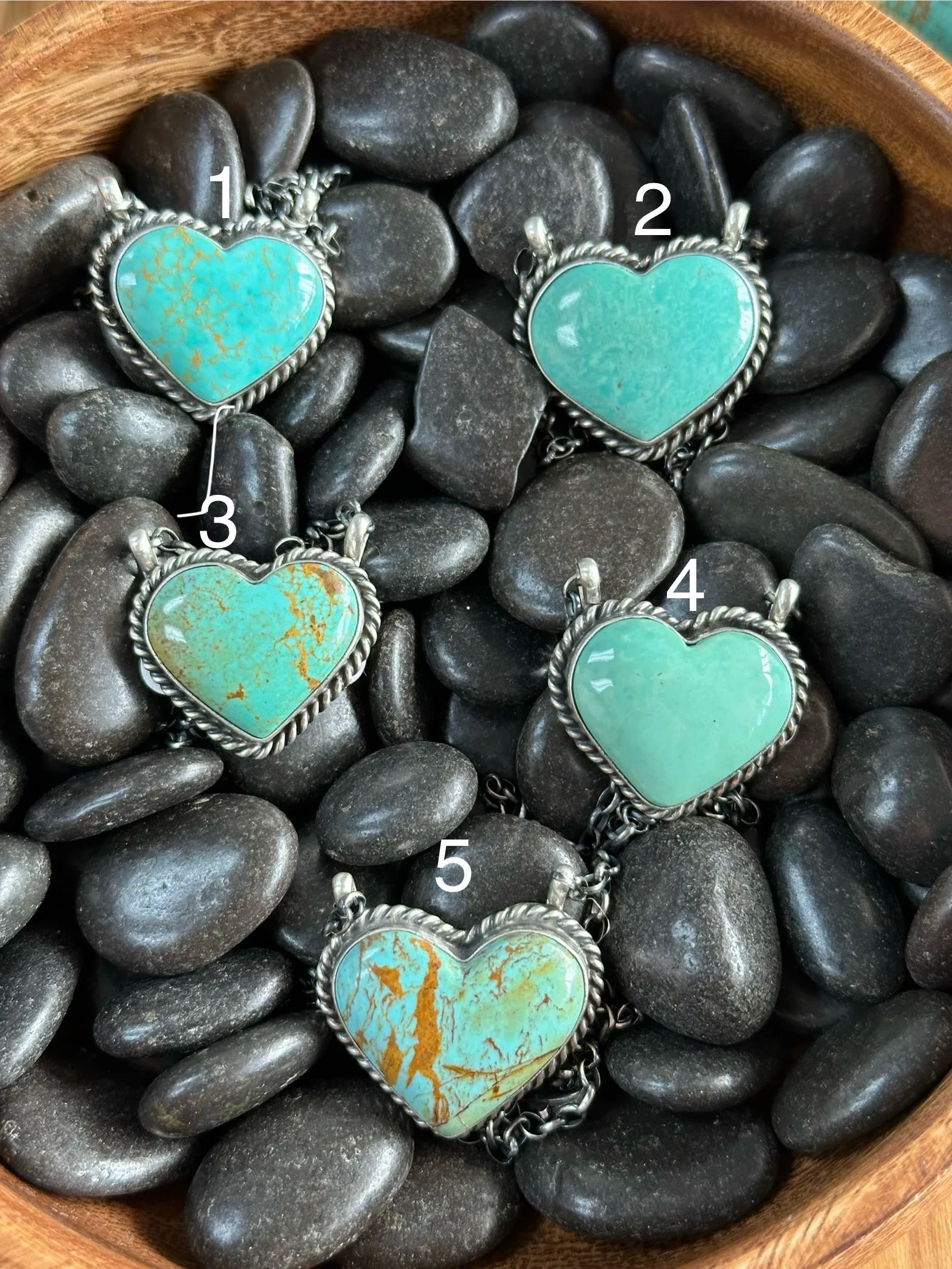 16" Kingman Heart Necklace