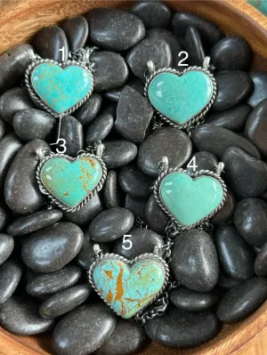 16" Kingman Heart Necklace