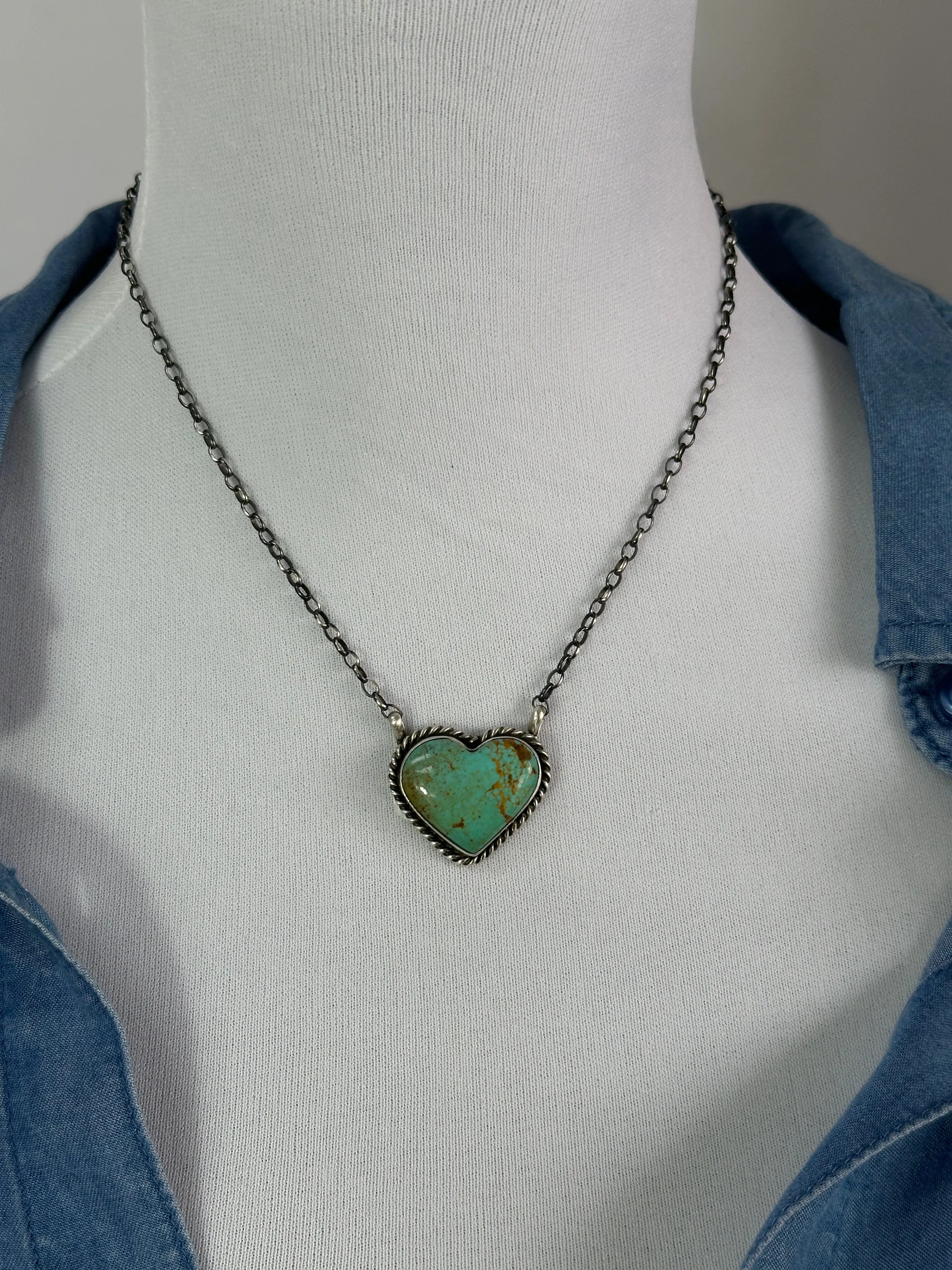 16" Kingman Heart Necklace