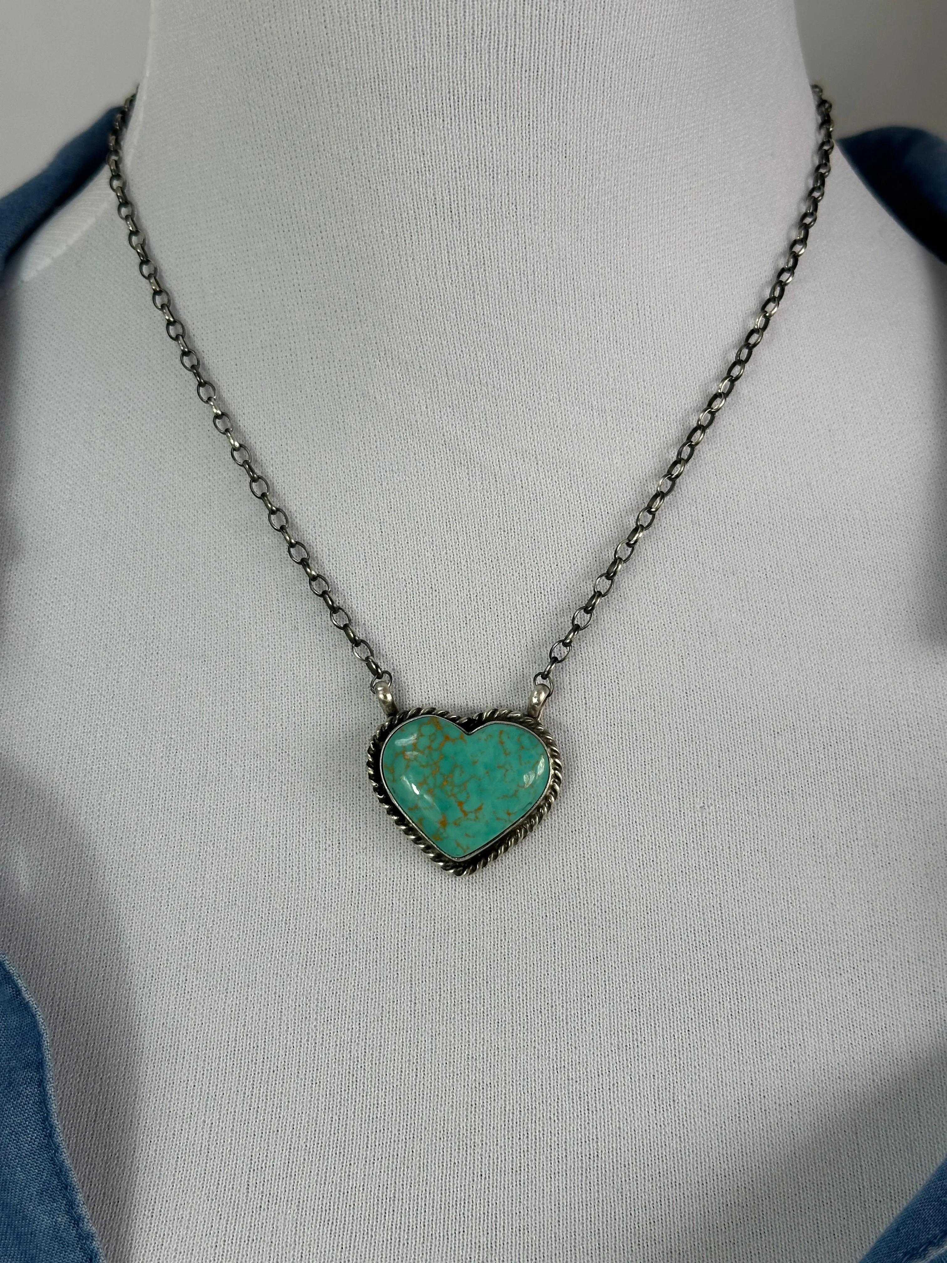 16" Kingman Heart Necklace