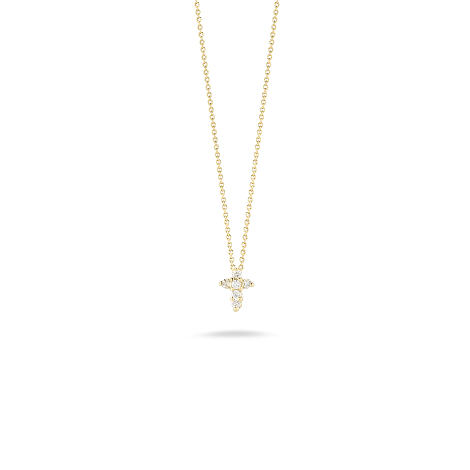 18K DIAMOND BABY CROSS PENDANT