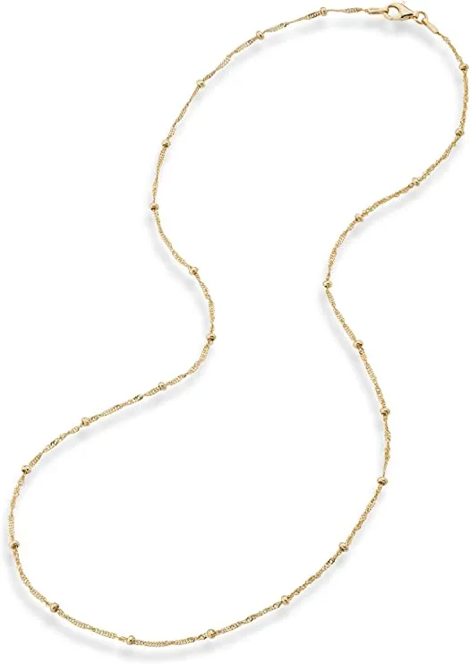 18K Gold Over 925 Sterling Silver Necklace for Women