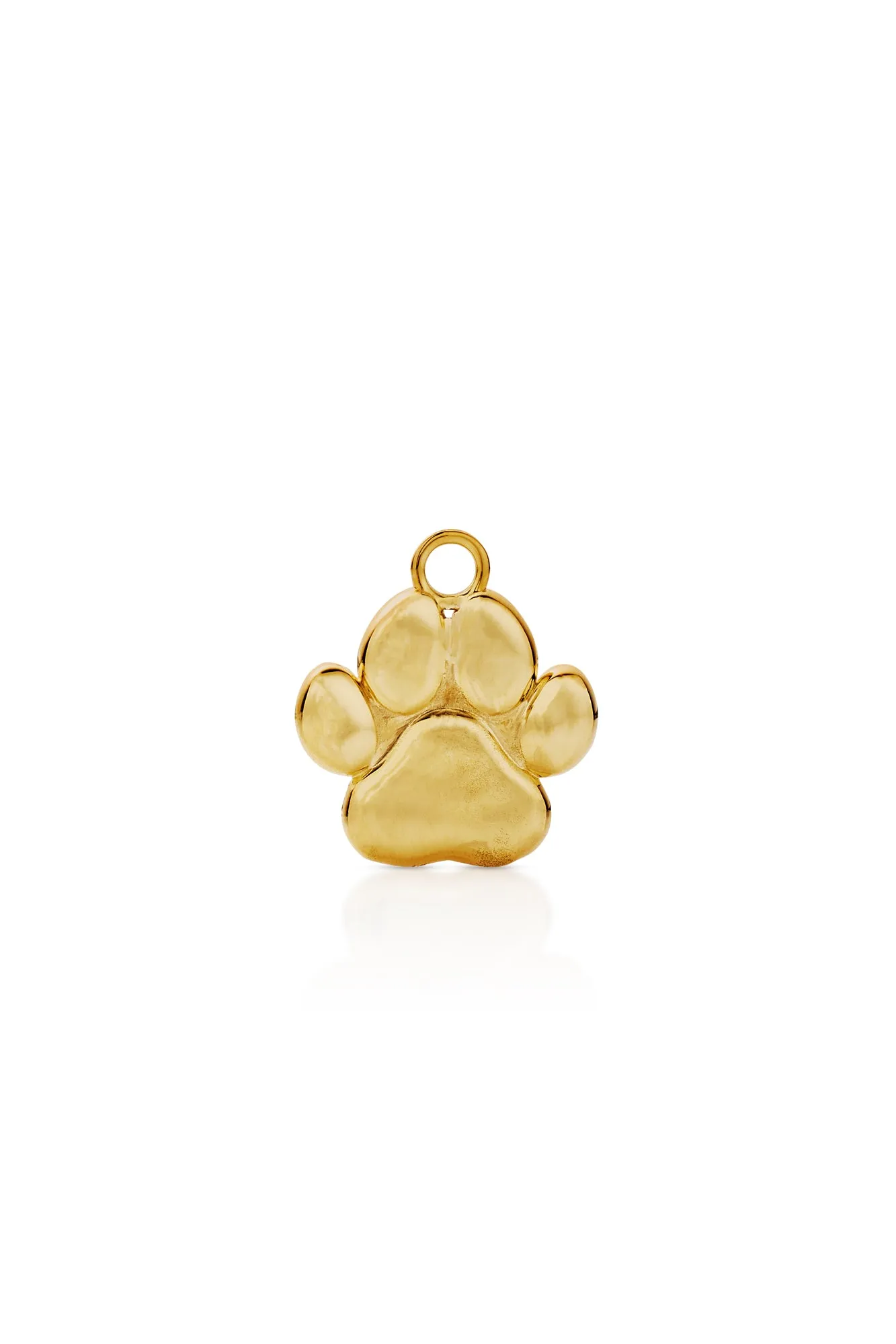 18KY Diamond Paw Charm