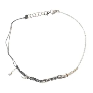 2-Tone Clasped Skinny in Silver   Faded