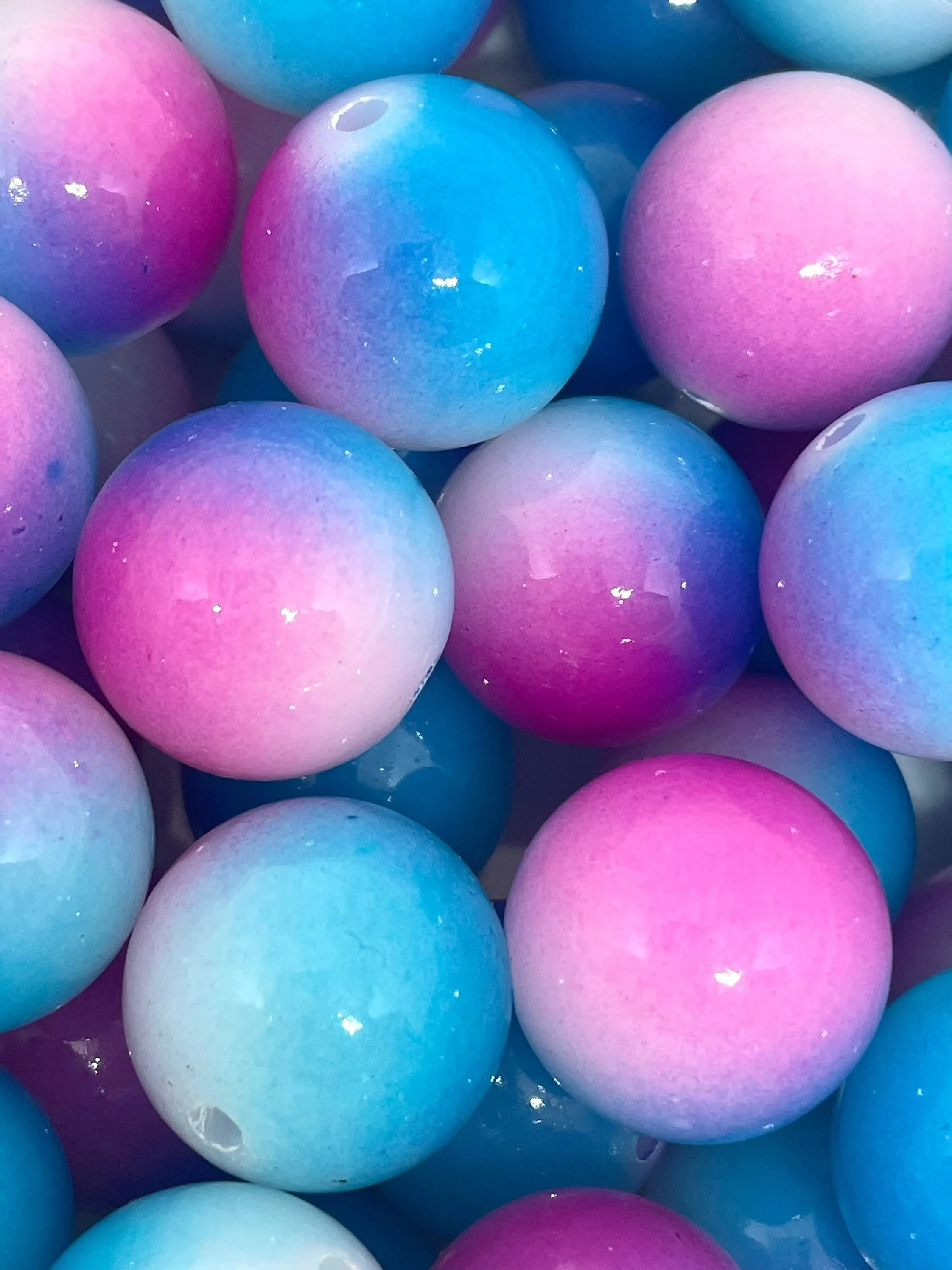 20mm Chunky Mermaid Ombre Beads