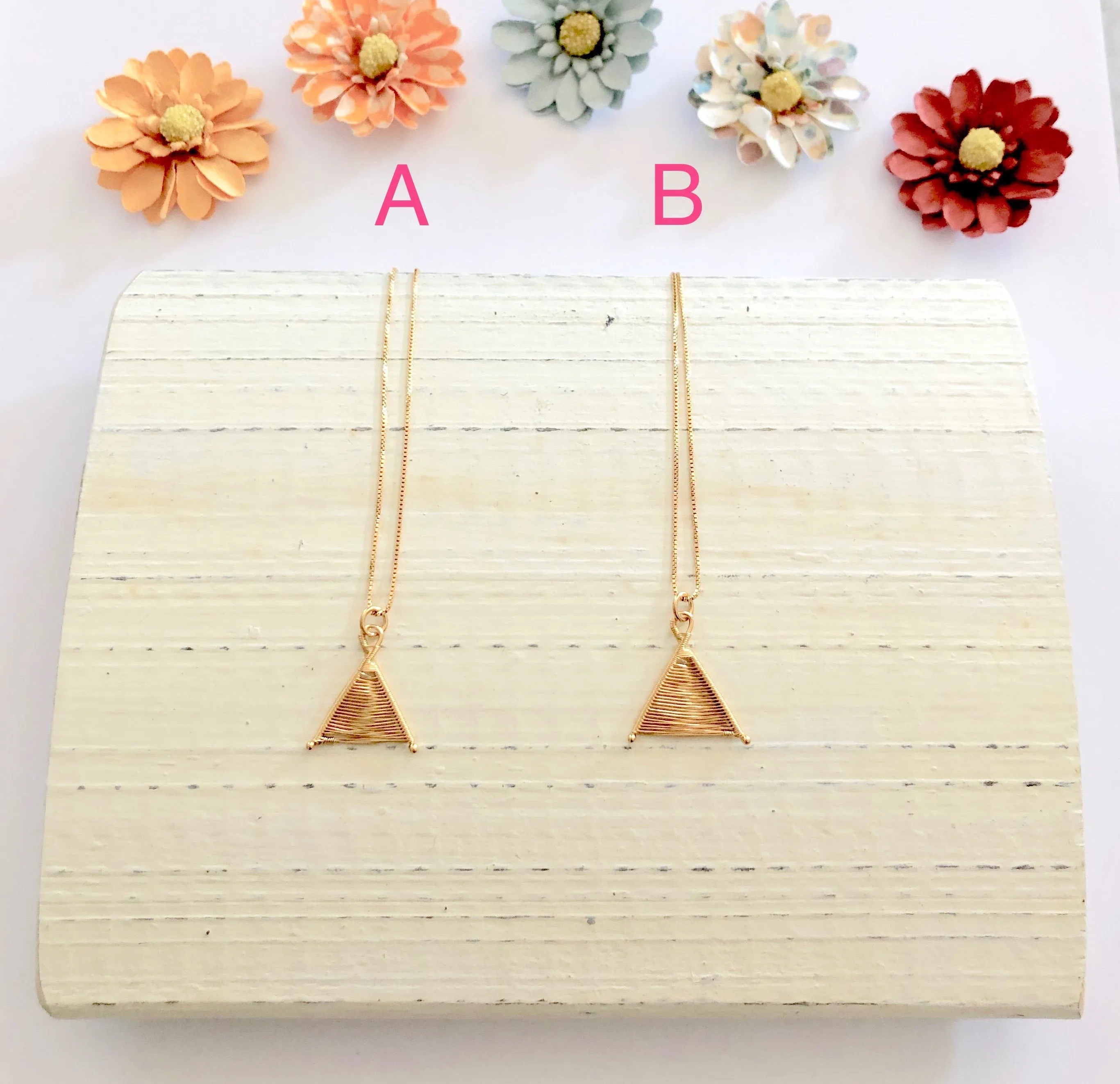 24k Vermeil Tiny Wishbone Necklaces