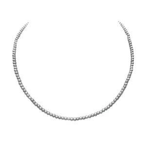 2.8mm-3mm Silver Baby Pearl Necklace