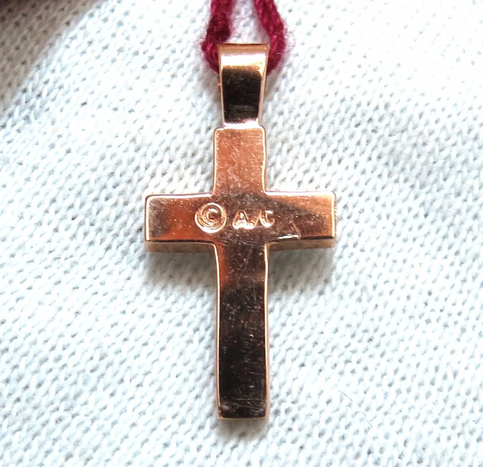 .50ct natural diamonds rounds cross necklace 14kt Petite Class