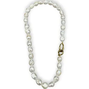 702-01-G | BAROQUE CHOKER (WHITE ON GOLD)