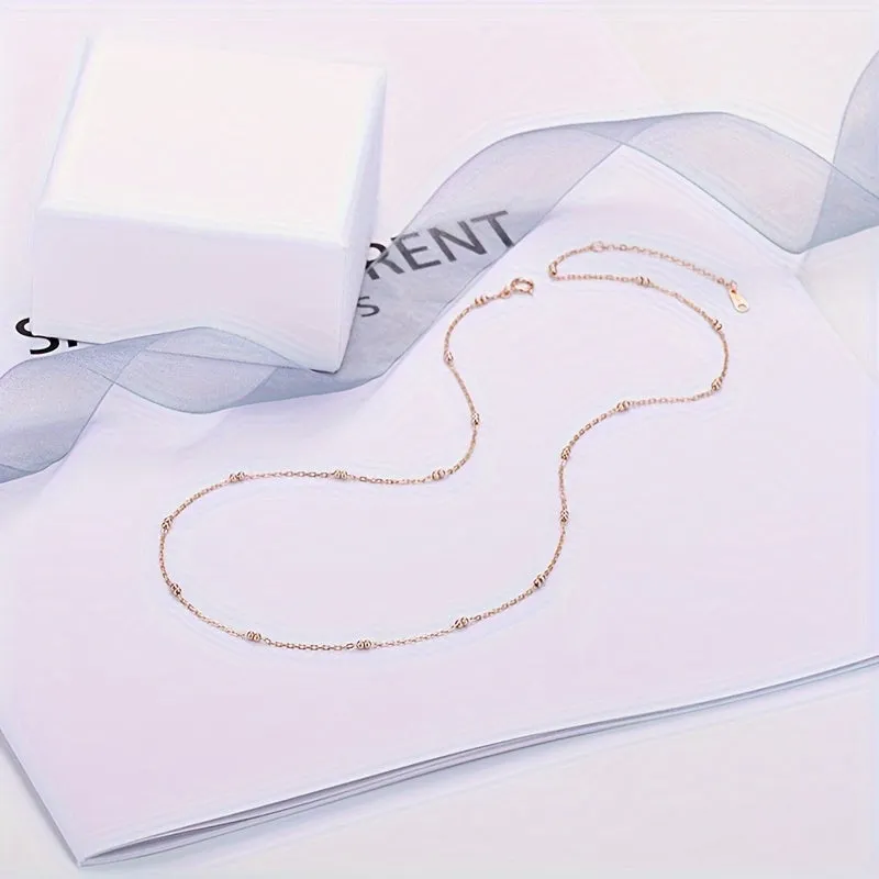 925 Silver Necklace Women Celestial Theme April Birthstone Daily Wear