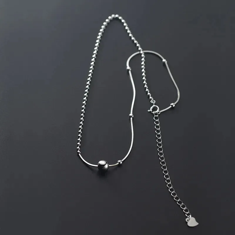 925 Sterling Silver Snake Bone Chain