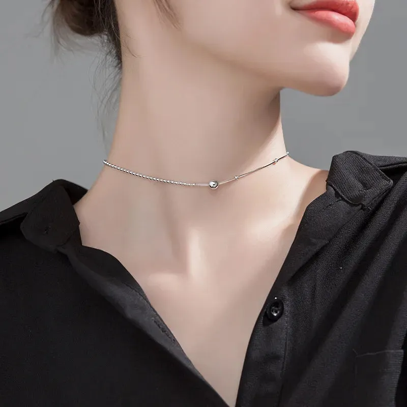 925 Sterling Silver Snake Bone Chain