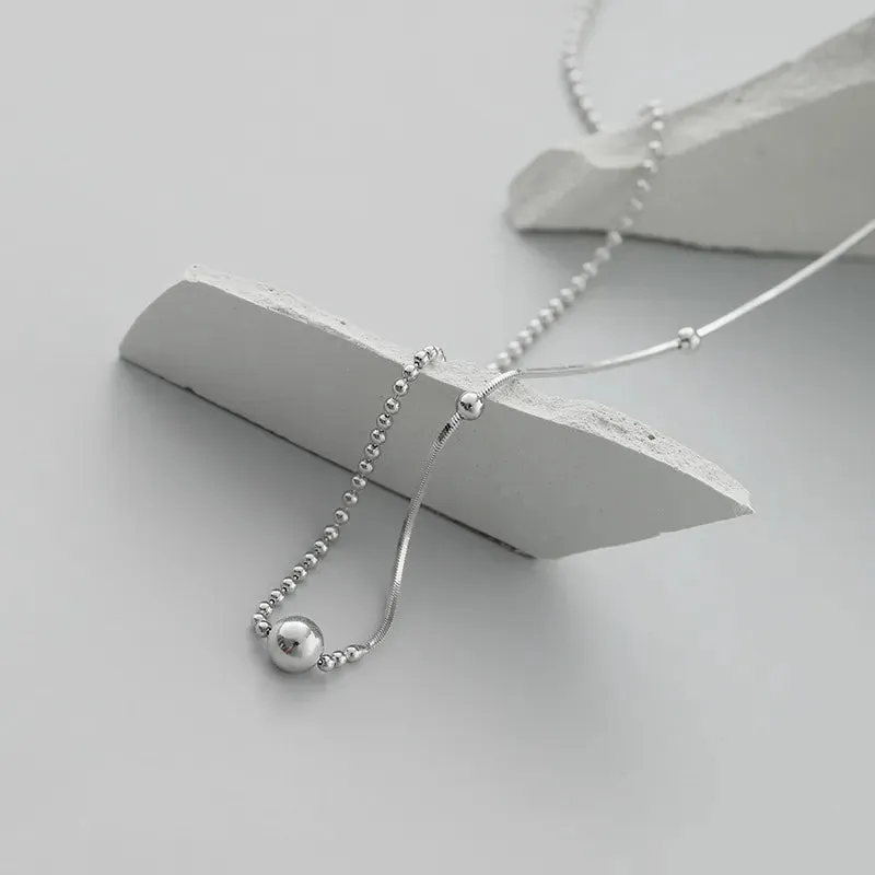 925 Sterling Silver Snake Bone Chain