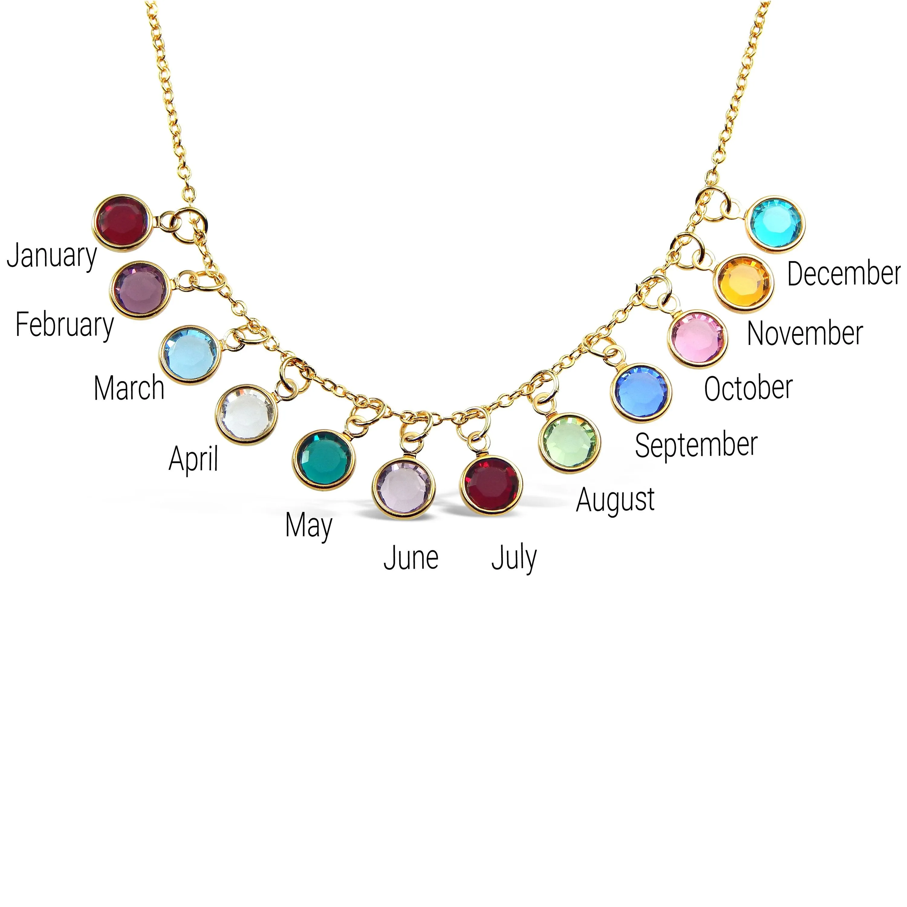 Add a Birthstone Charm Gold