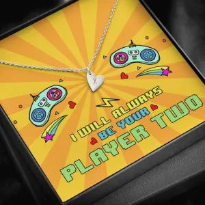 Always be your Player 2 Heart Charm Necklace