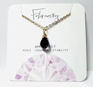 Amethyst Gemstone Necklace *