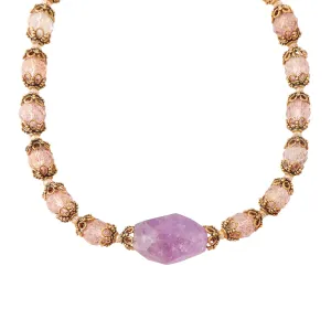 Amethyst rococo necklace