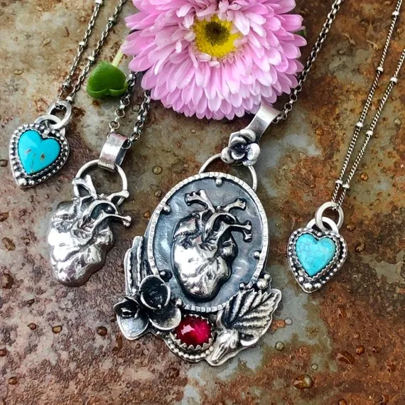 Anatomical Heart Necklace