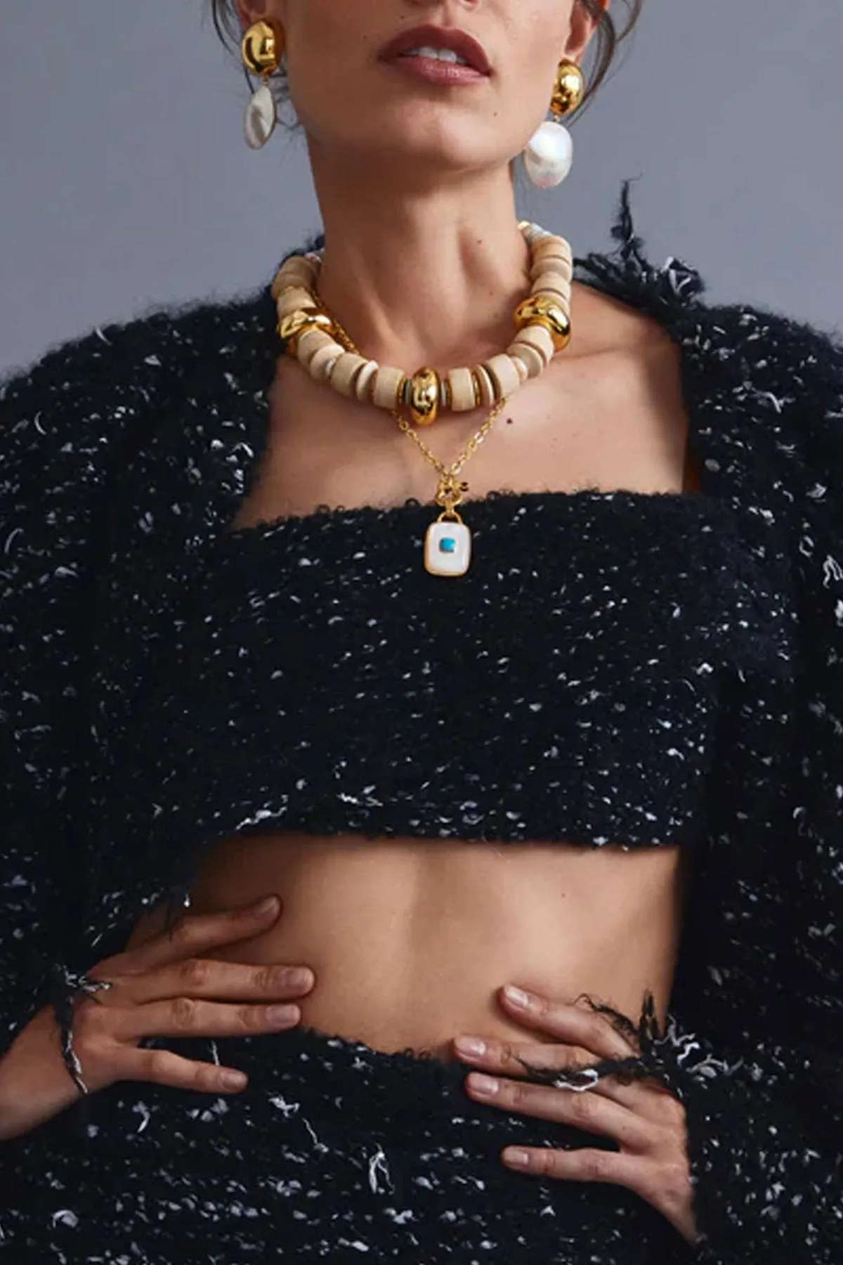 Ancient City Necklace in Pearl