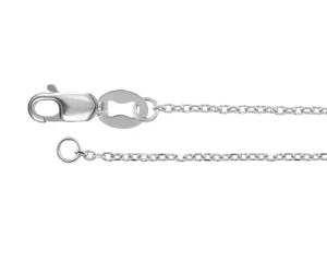 Anti-Tarnish Cable Sterling Silver 1.2mm Chain