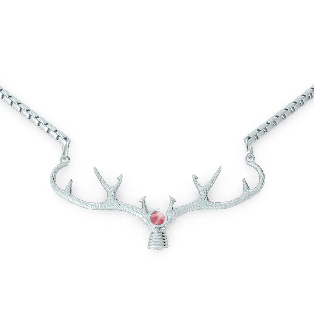 Antler - Birthstone Necklace (.925 silver)