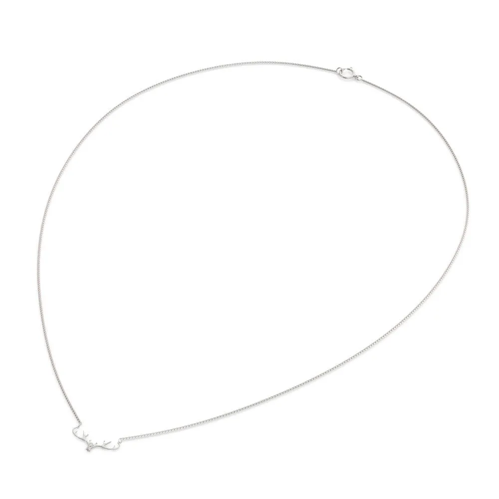 Antler - Birthstone Necklace (.925 silver)