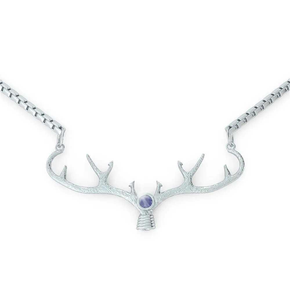 Antler - Birthstone Necklace (.925 silver)